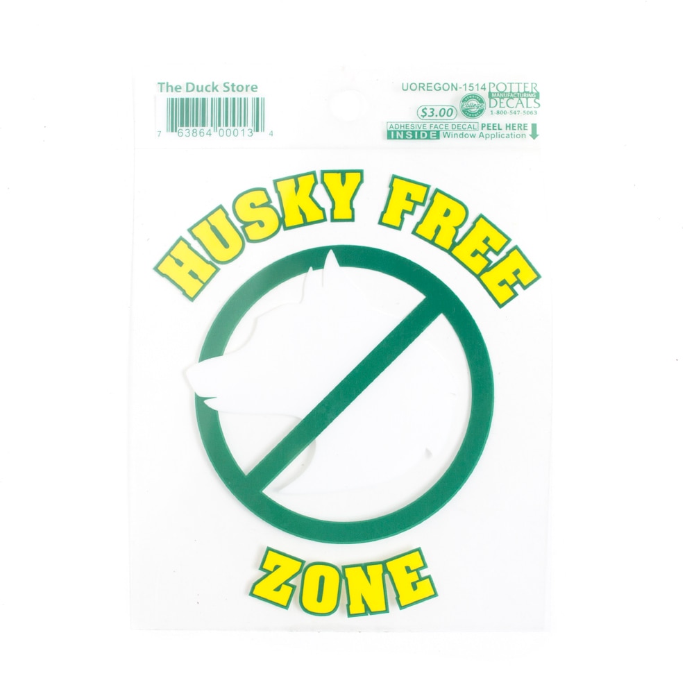 Ducks Spirit, Potter Decals, Green, Decal - Transfer Decals, Home & Auto, Husky Free Zone, 16742